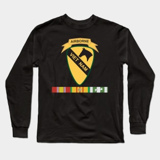 1st Cavalry Division - Airborne - wo Txt  w VN SVC BAR X 300 Long Sleeve T-Shirt